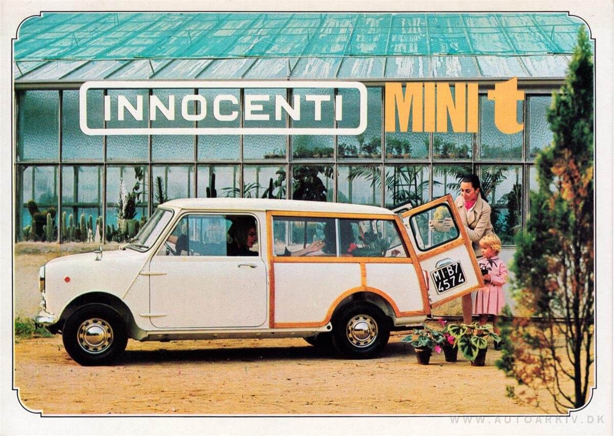 Vintage Italian Advert for an Innocenti mini t